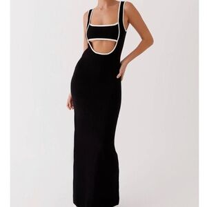 Peppermayo Exclusive Lost In Paris Knit Maxi Dress